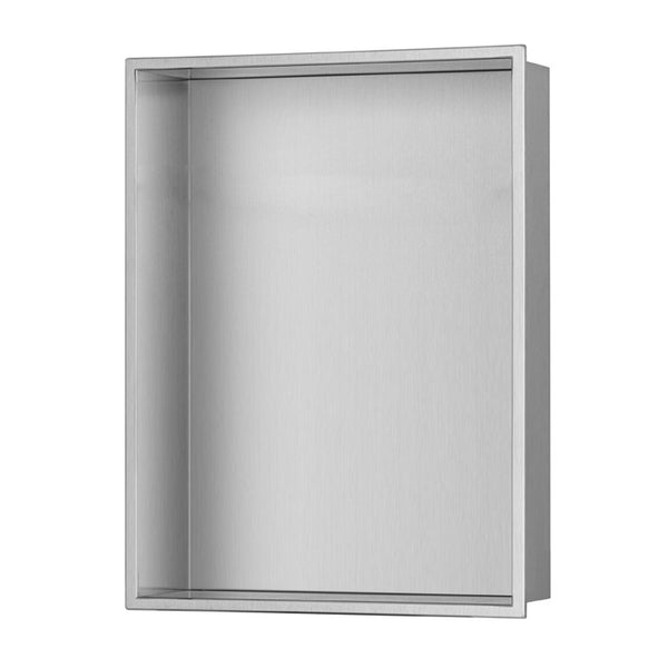PULSE ShowerSpas Niche in Brushed Stainless Steel, NI-1216-SSB