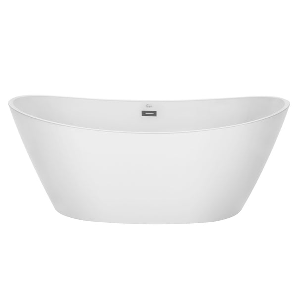 Empava 67 in. Freestanding Soaking Bathtub with Lighted - EMPV-67FT1518LED