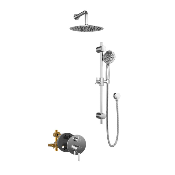 PULSE ShowerSpas Combo Shower System in Chrome, 3006-CH-1.8GPM