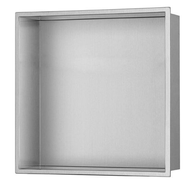 PULSE ShowerSpas Niche in Brushed Stainless Steel, NI-1212-SSB