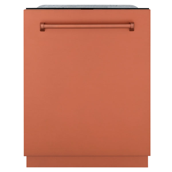 ZLINE 24" Monument Series 3rd Rack Top Touch Control Dishwasher in Copper with Stainless Steel Tub, 45dBa