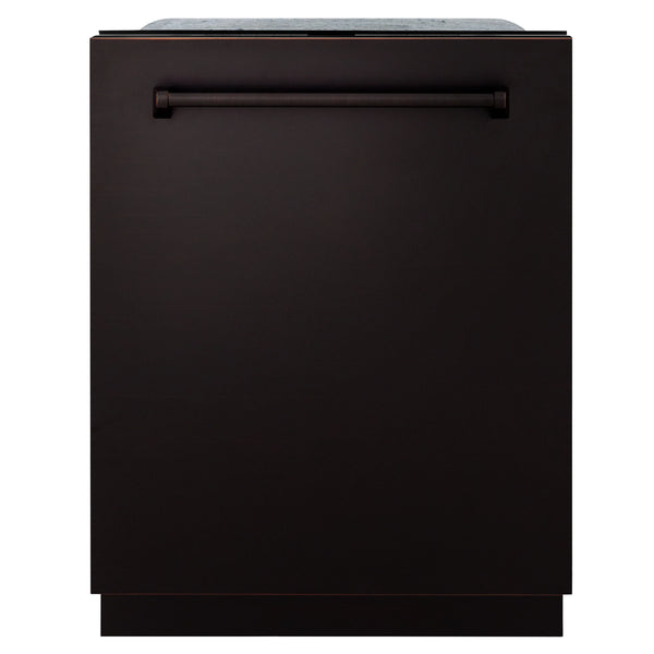 ZLINE 24" Monument Series 3rd Rack Top Touch Control Dishwasher in Oil Rubbed Bronze with Stainless Steel Tub, 45dBa