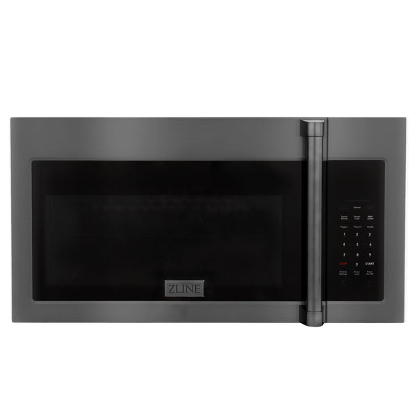 ZLINE 1.5 cu. ft. Over the Range Convection Microwave Oven in Black Stainless Steel with Traditional Handle and Sensor Cooking