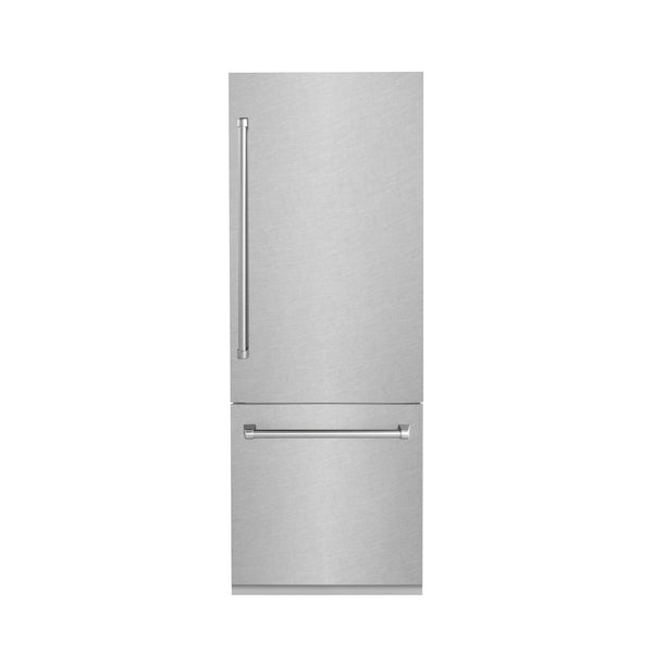 ZLINE 30" 16.1 cu. ft. Built-In 2-Door Bottom Freezer Refrigerator with Internal Water and Ice Dispenser in Fingerprint Resistant Stainless Steel
