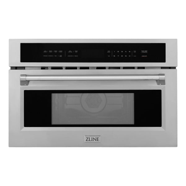 ZLINE 30" 1.6 cu ft. Built-in Convection Microwave Oven in Stainless Steel with Speed and Sensor Cooking