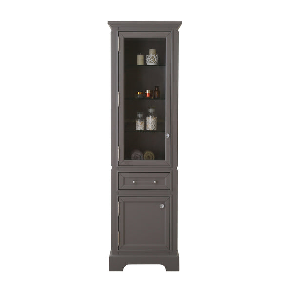 Derby Collection Linen Cabinet In Cashmere Grey