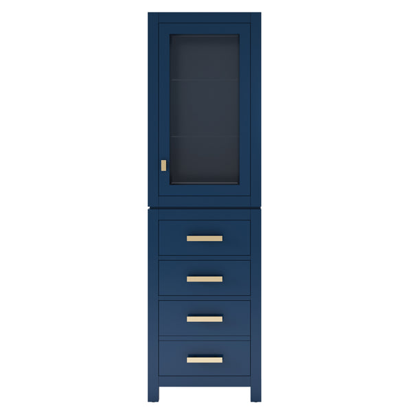 Madison Collection Linen Cabinet In Monarach Blue