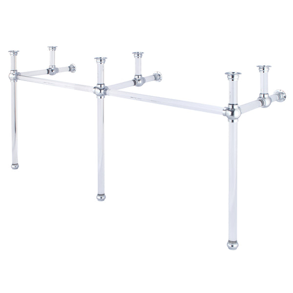 Empire 72 Inch Wide Double Wash Stand and P-Trap included in Chrome Finish