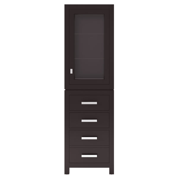Madison Collection Linen Cabinet In Espresso