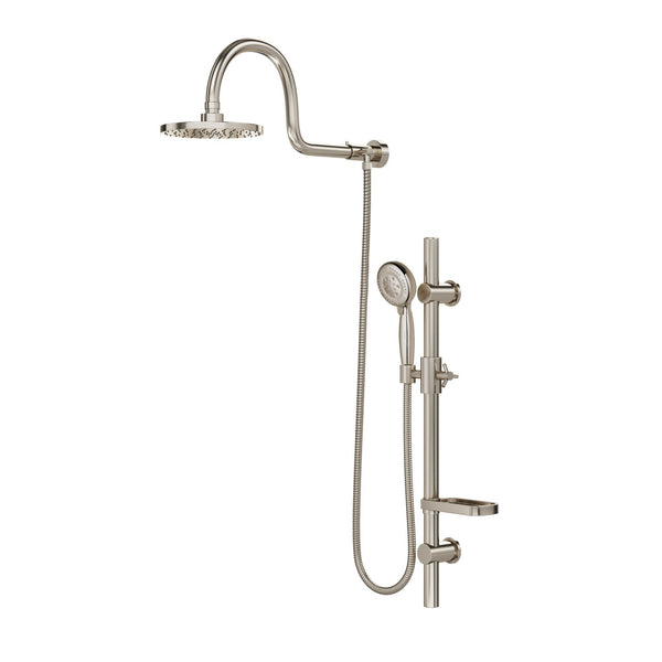 PULSE ShowerSpas AquaRain Brushed Nickel Shower System, 1019-BN